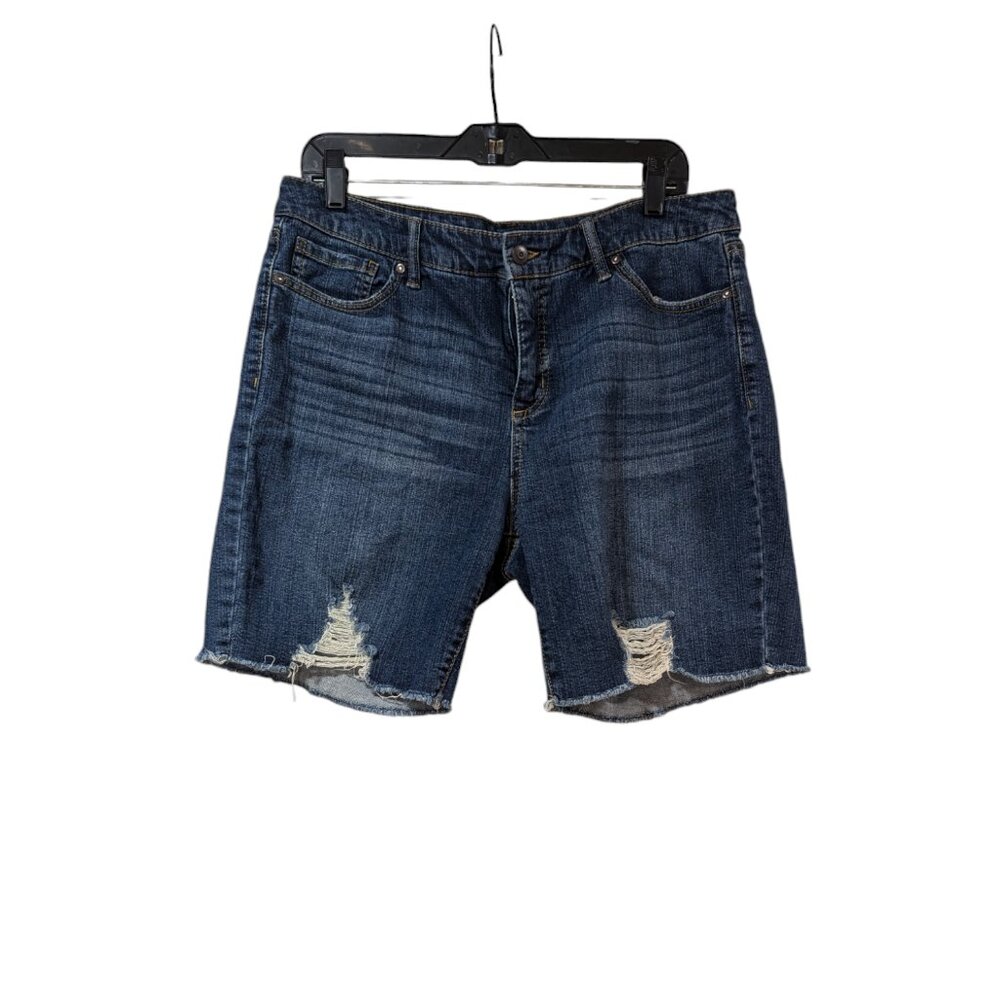 Energie Junior's Mid Rise Distressed Denim Jean Shorts Sz 15